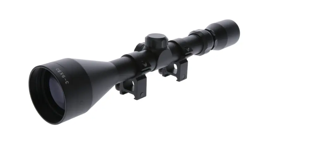 TRUGLO 3-9X40 BLACK WITH WEAVER RINGS BDC RETICLE