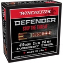 WINCHESTER S410PDX1 PDX1 DEFENDER 410 GAUGE 2.50" 3 DEFENSE DISCS 12 BBS SHOT 10 RNDS 