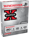 WINCHESTER XB413 SUPER X 410 GAUGE 3" 5 PELLETS 000 BUCK SHOT 5 RNDS