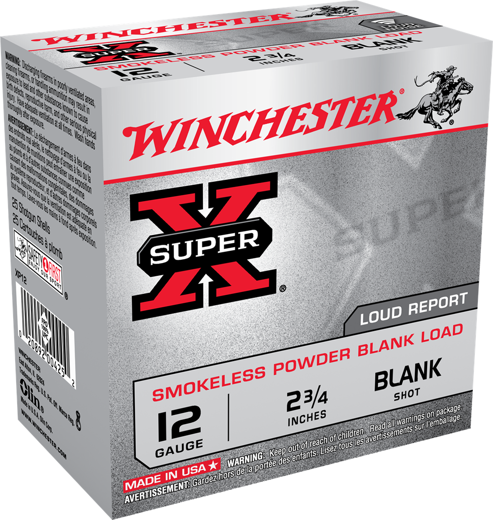 WINCHESTER XP12 SUPER-X BLANK 12 GAUGE 2.75" 25 RNDS