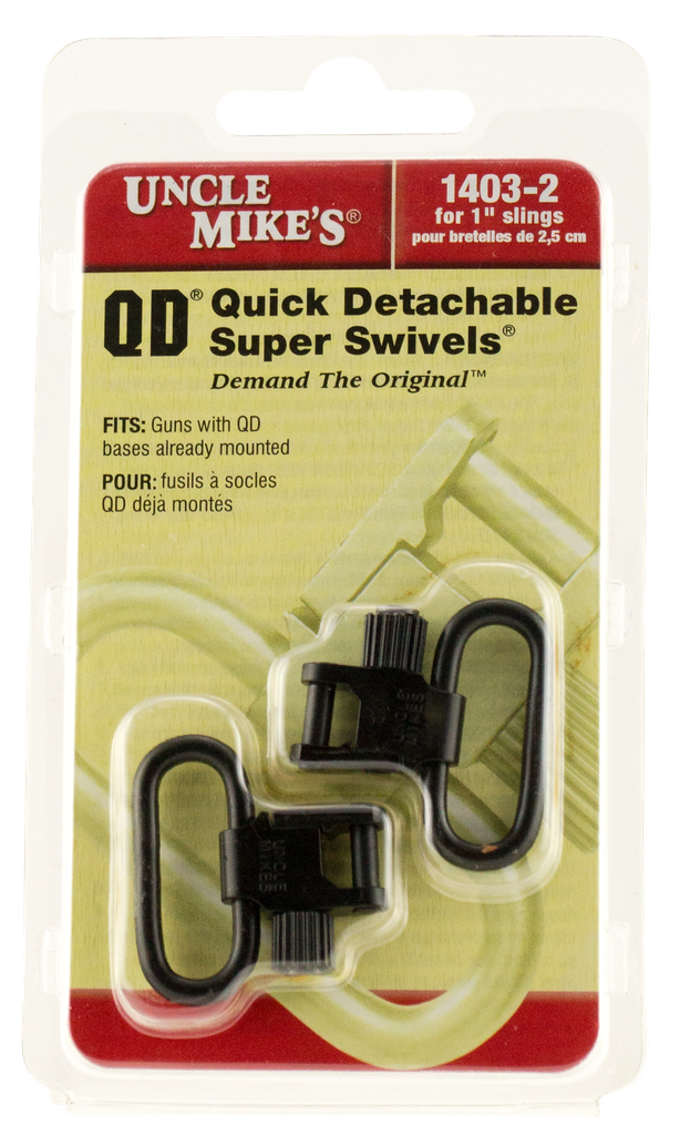 UNCLE MIKES 14032 SUPER SWIVEL QUICK DETACH TRI-LOCK BLUED 1" LOOP FOR RIFLES OR SHOTGUNS W/QD BASES