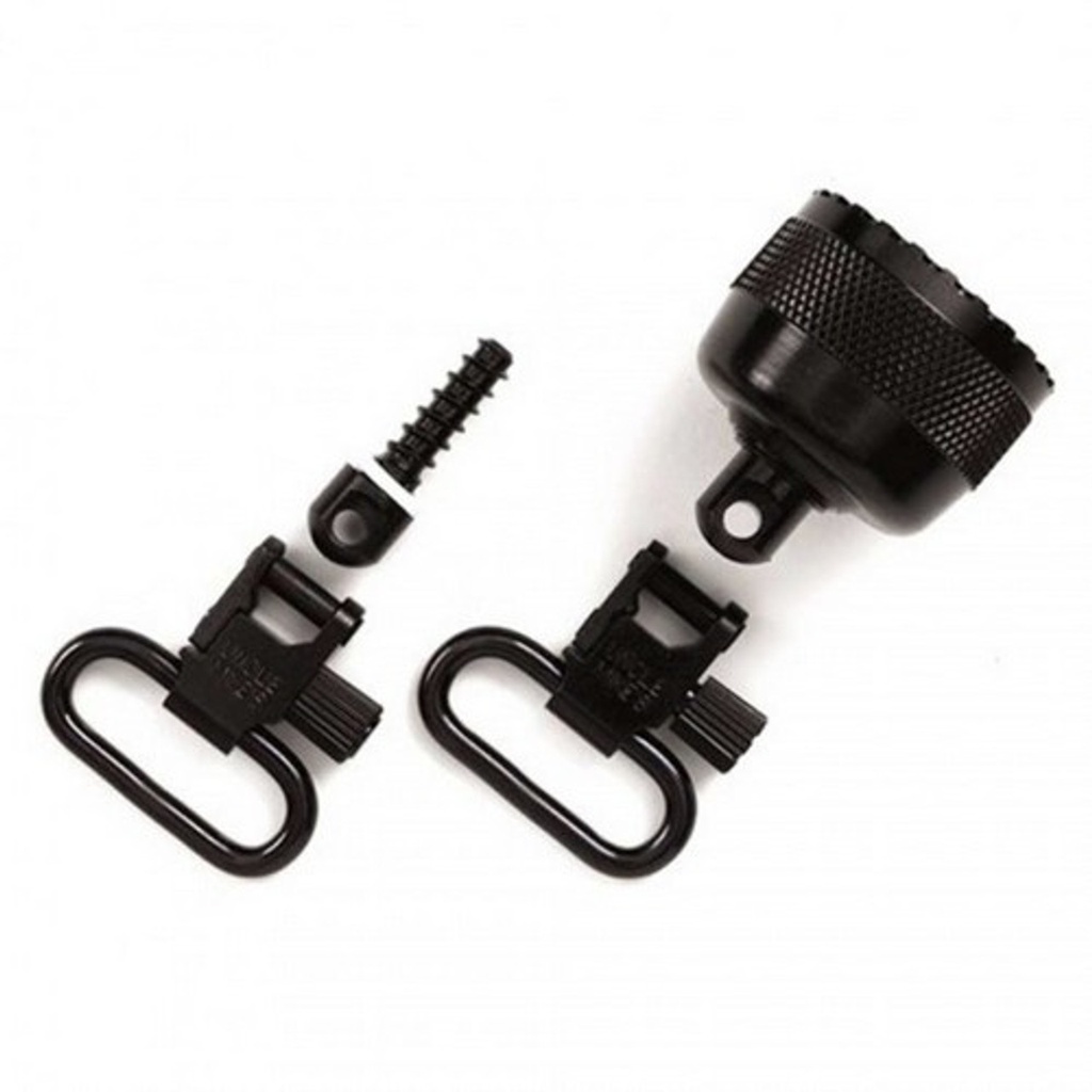 UNCLE MIKES QD MAGAZINE CAP WINCHESTER 1200/1300 SHOTGUN SLING SWIVEL SET 1" BLACK