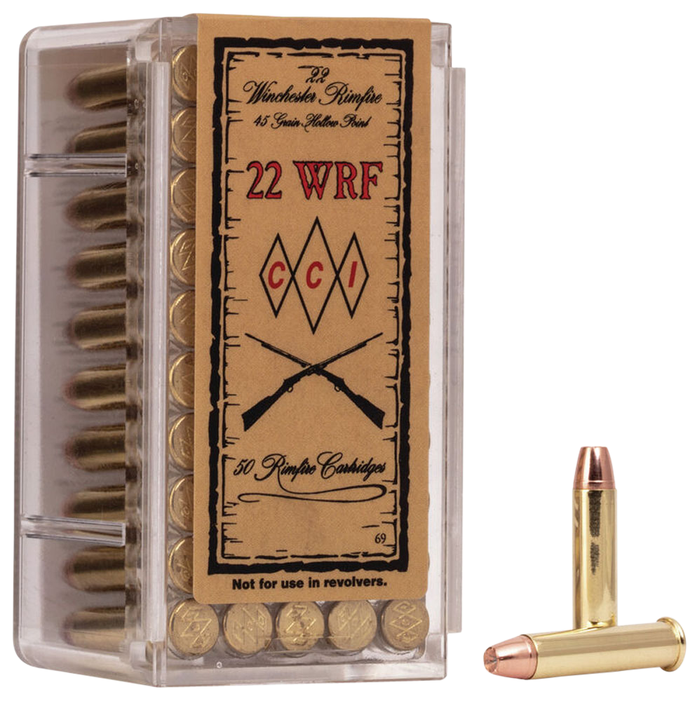 CCI 0069 SPECIALTY WRF RIMFIRE 22 WRF 45GR JHP 50 PER BOX