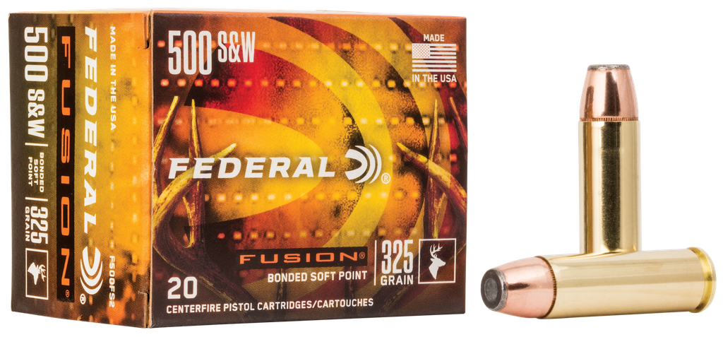 FEDERAL F500FS2 FUSION 500 S&W   325 GR 20 RNDS