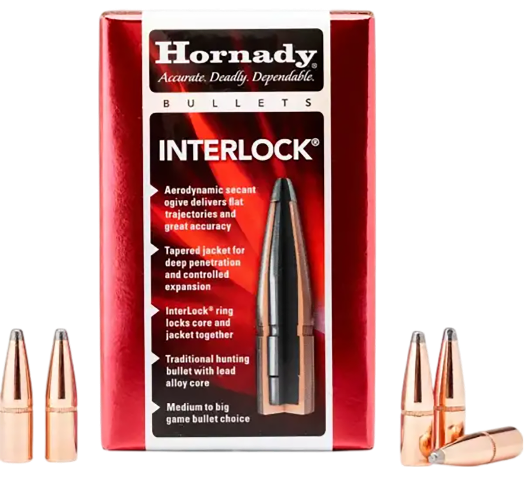HORNADY 3031 INTERLOCK 30 CAL .308 150 GRAIN SPIRE POINT 100 CNT
