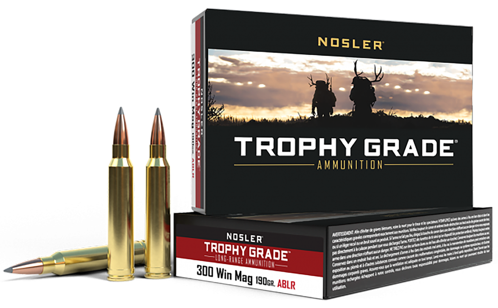 NOSLER 60126 TROPHY GRADE 300 WIN 190 ABLR           20RND