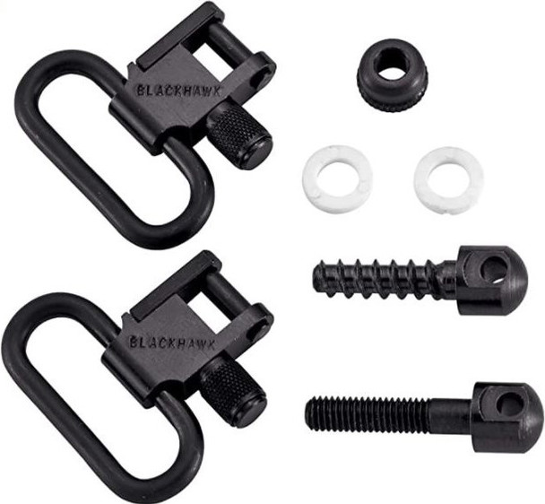 BLACKHAWK 1" BOLT-ACTION WOOD SCREW LOK DOWN SLING SWIVEL STEEL BLUED 70SW04BK [FC-648018046636]
