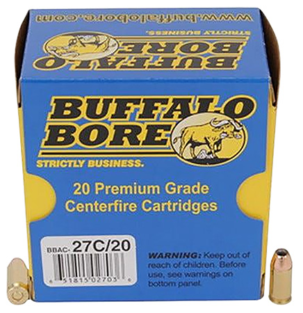 BUFFALO BORE 27C20 PERSONAL DEFENSE STRICTLY BUSINESS 380 ACP +P 90 GRAIN JHP 20 RNDS