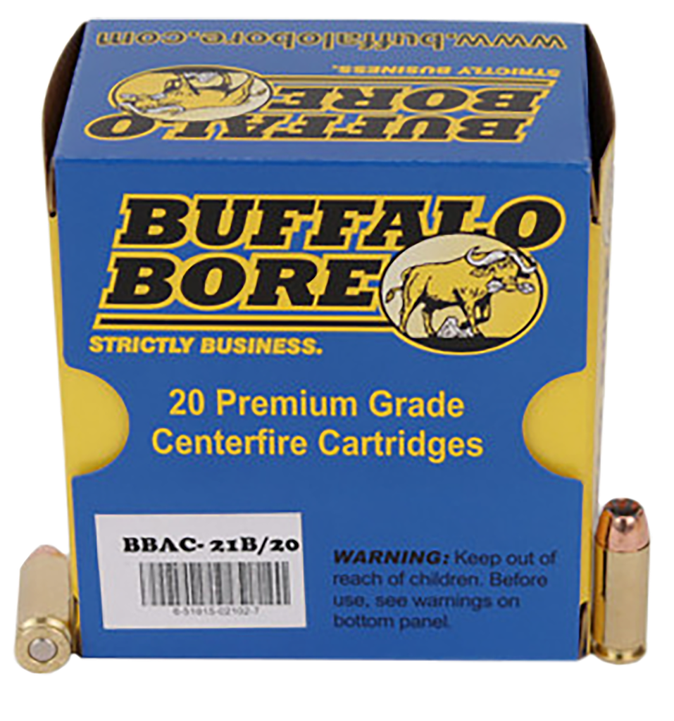 BUFFALO BORE 21B20 HEAVY STRICTLY BUSINESS 10MM 180 GRAIN JHP 20 RNDS