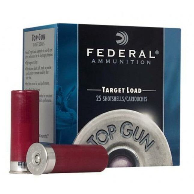 FEDERAL TG12175 TOP GUN 12 GA 2-3/4" 1OZ 7.5 SHOT 25 RNDS