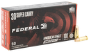 FEDERAL AMERICAN EAGLE 30 SUPER CARRY 100GR FMJ 50 RND  AE30SCA