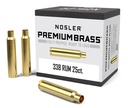 NOSLER 11912 PREMIUM BRASS 338 RUM 25 CNT
