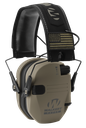 WALKER'S GWP-RSEMPAT-FDE RAZOR PATRIOT SLIM MUFF 23 DB OVER THE HEAD FLAT DARK EARTH/BLACK POLYMER