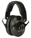 WALKER'S GWPYWFM2BLK FOLDING MUFF  23 DB OVER THE HEAD BLACK POLYMER FITS YOUTH/WOMEN