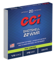 CCI 0025 PEST CONTROL SHOTSHELL 22WMR 52GR #12SHOT 20 PER BOX/100 CASE