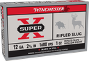 WINCHESTER X12RS15 SUPER X 12 GA 2.75" 1OZ RIFLED SLUG SHOT 5 RNDS
