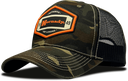 HORNADY 32830 CAMO TRUCKER HAT WITH HORNADY PATCH