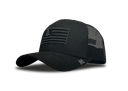 HORNADY 33290 BLACK TRUCKER HAT WITH GADSDEN FLAG PATCH