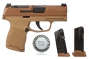 SIG SAUER 365-9-CXR3P-2A P365 9MM 10+1 COYOTE 2A OR