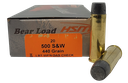 HSM 500SW6N BEAR LOAD 500 S&W MAG 440 GRAIN WIDE FLAT NOSE 20 RNDS