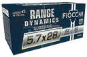 FIOCCHI 57SUB62 RANGE DYNAMICS SUBSONIC 5.7X28MM 62 GRAIN FMJ 50 CNT