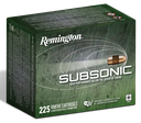 REMINGTON AMMUNITION 21249 SUBSONIC RIMFIRE 22 LR 40 GRAIN HP 225 RNDS