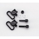 BLACKHAWK LOK-DOWN 1" ACTION MACHINE SCREW TYPE SWIVEL SET, BLUE - 70SW01BK