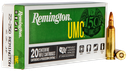 REMINGTON 23750 UMC 22-250 REM 45 GRAIN JACKETED HOLLOW POINT 20 RNDS