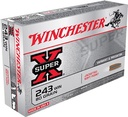 WINCHESTER X2431 SUPER X 243 WIN 80 GRAIN JSP 20 RNDS