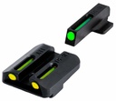TRUGLO TGTG131ST1Y TFO GREEN TRITIUM FIBER OPTIC SIGHT FOR SIG P SERIES #8 FRONT #8 REAR