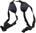 BULLDOG DELUXE SHOULDER HARNESS BLACK NYLON FITS RUGER LCP/GLOCK 42/2-3" BARREL AMBI WSHD-20